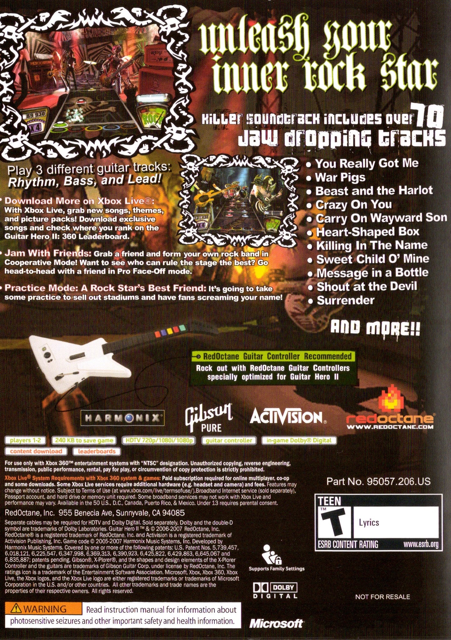 Guitar Hero II Xbox 360