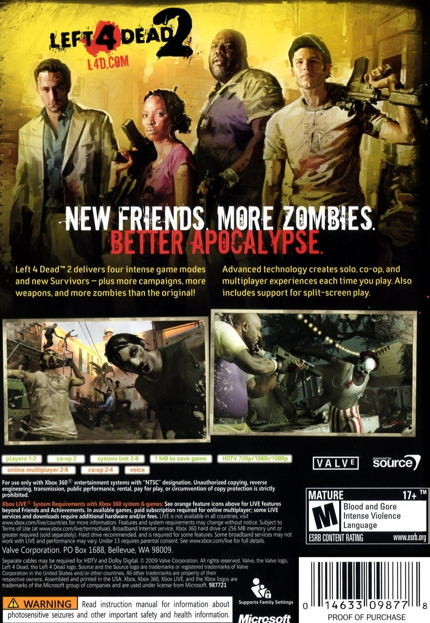 Left 4 Dead 2 Xbox 360