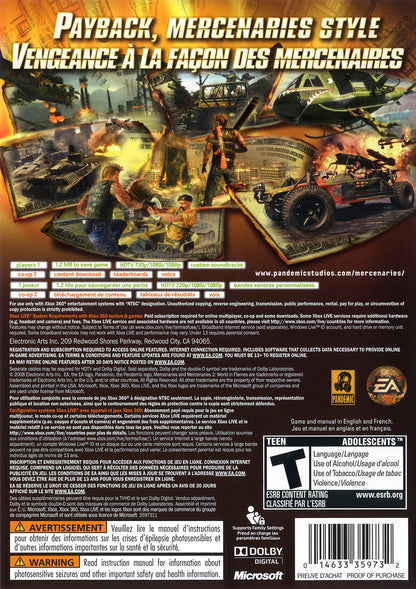 Mercenaries 2 World In Flames Xbox 360