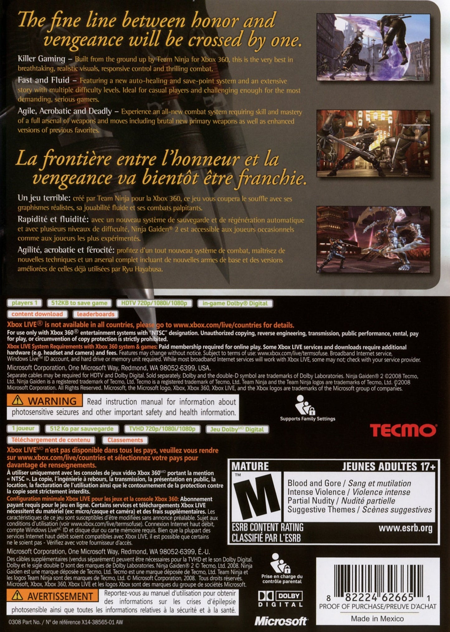 Ninja Gaiden II Xbox 360