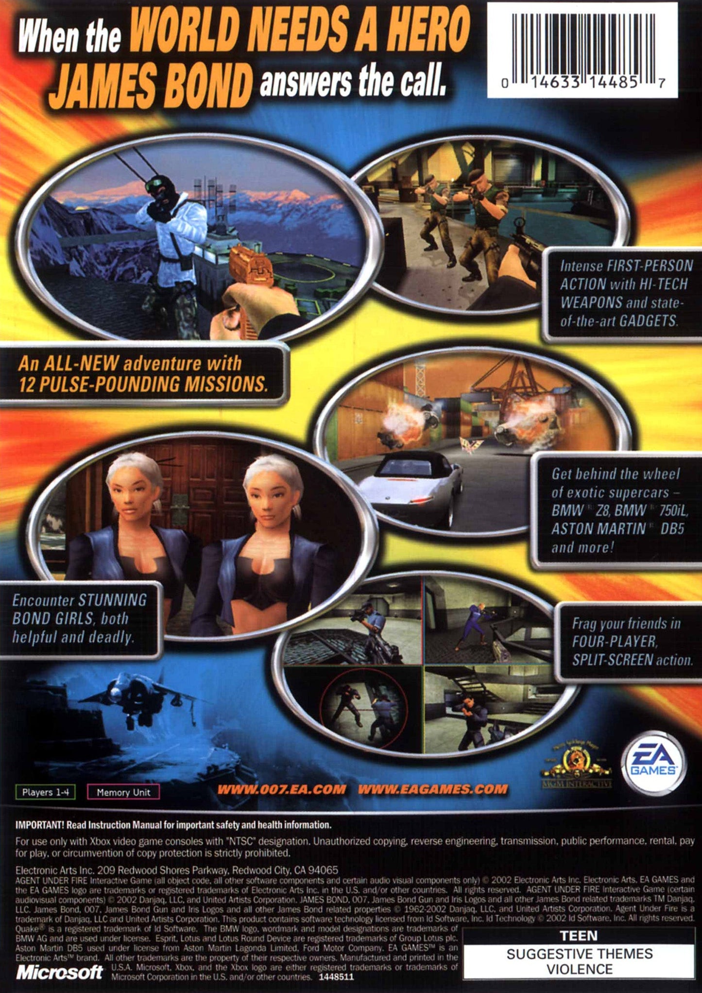 007 Agent Under Fire Xbox