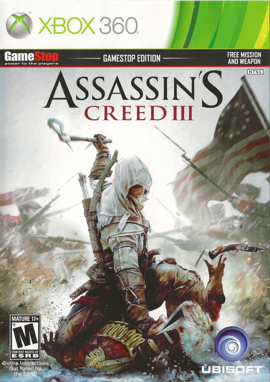 Assassin's Creed III [Gamestop Edition] Xbox 360