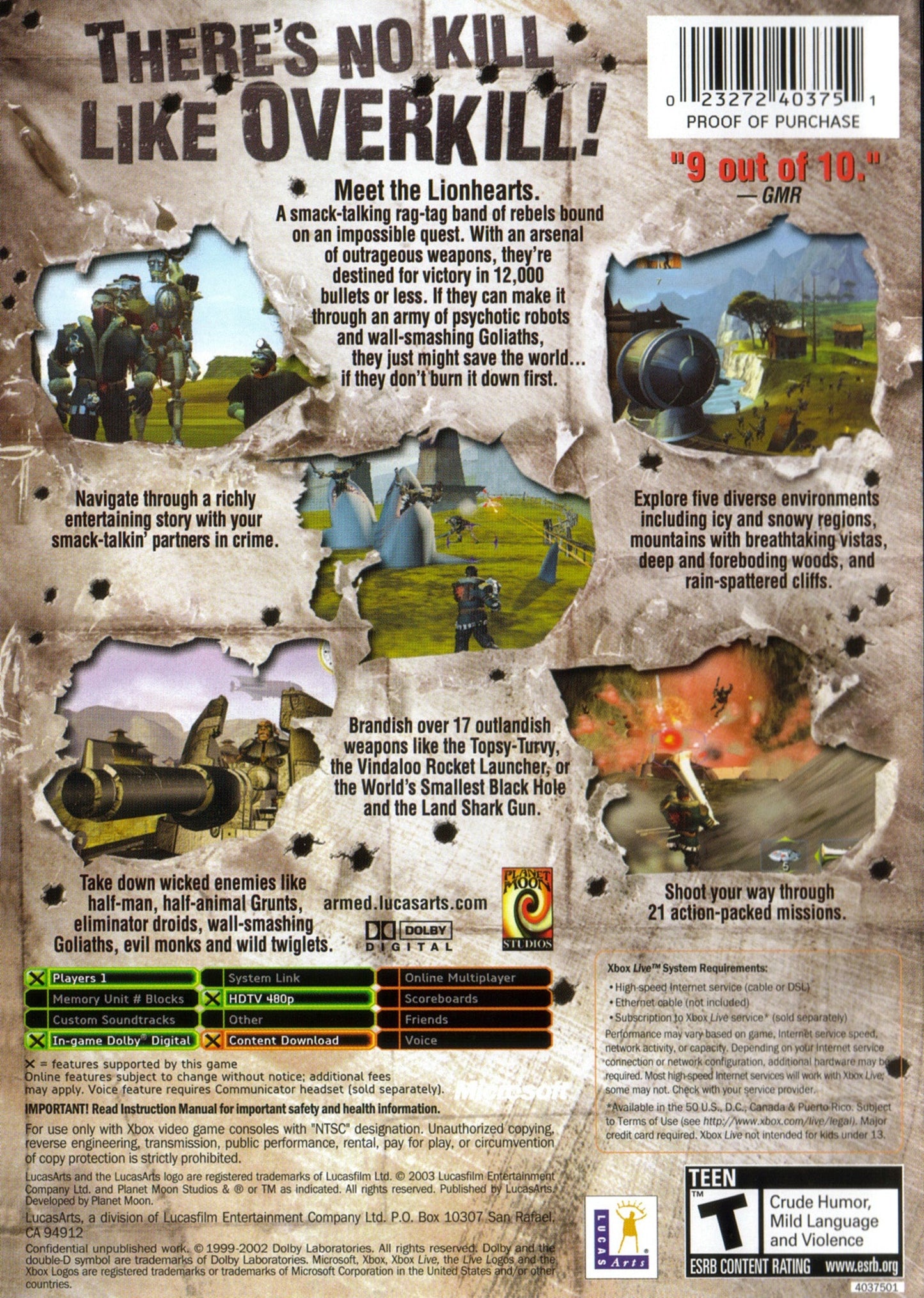 Armed and Dangerous Xbox