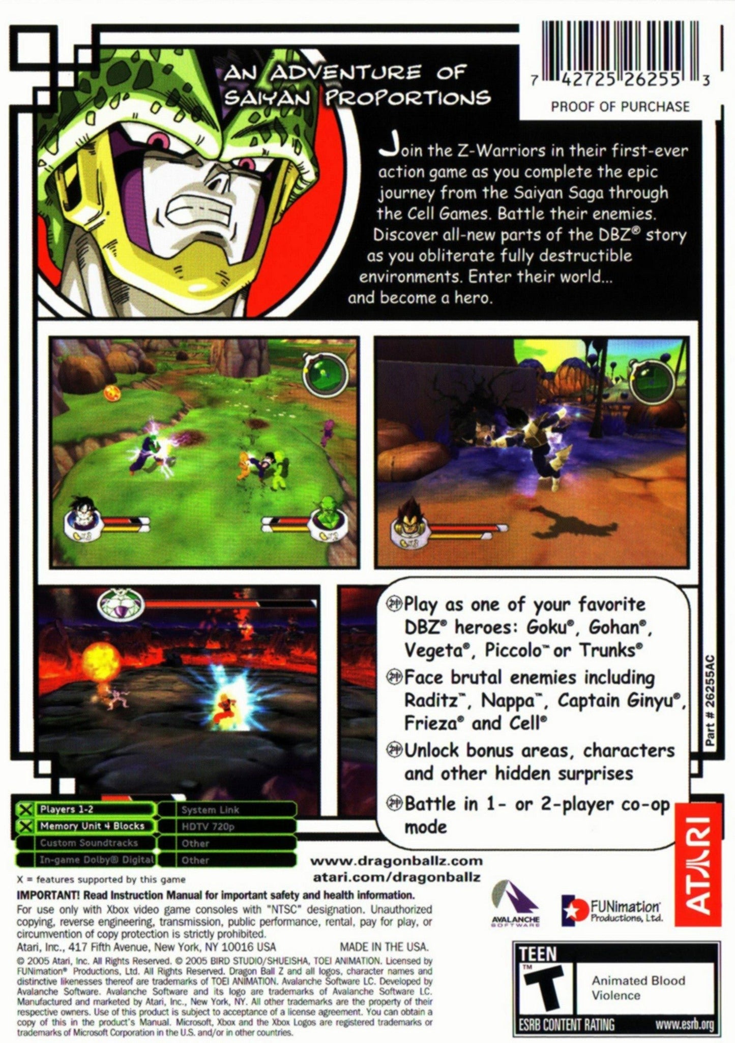 Dragon Ball Z Sagas Xbox