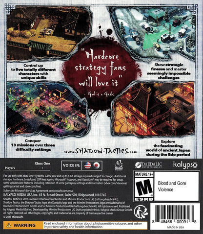 Shadow Tactics Blades of the Shogun Xbox One