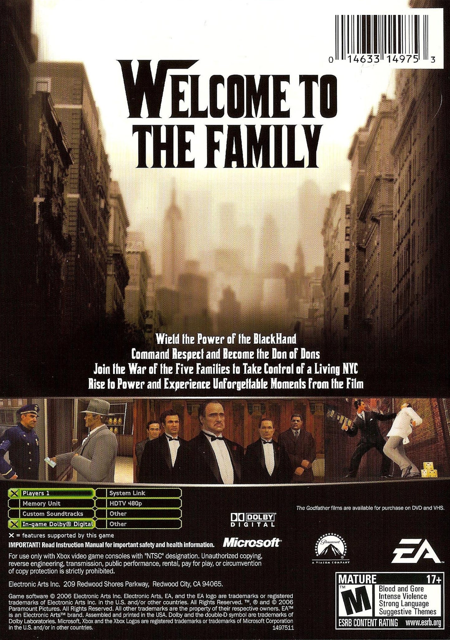 The Godfather Xbox