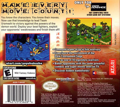 Yu Yu Hakusho Tournament Tactics GameBoy Advance