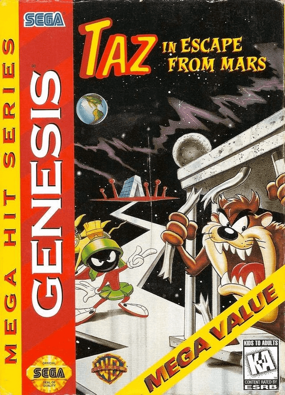 Taz In Escape From Mars Sega Genesis