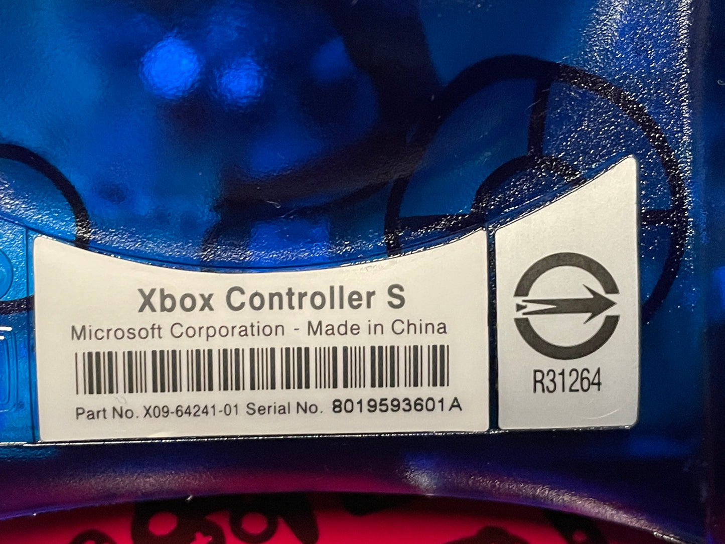 Blue Original (OG) Xbox Controller S Xbox