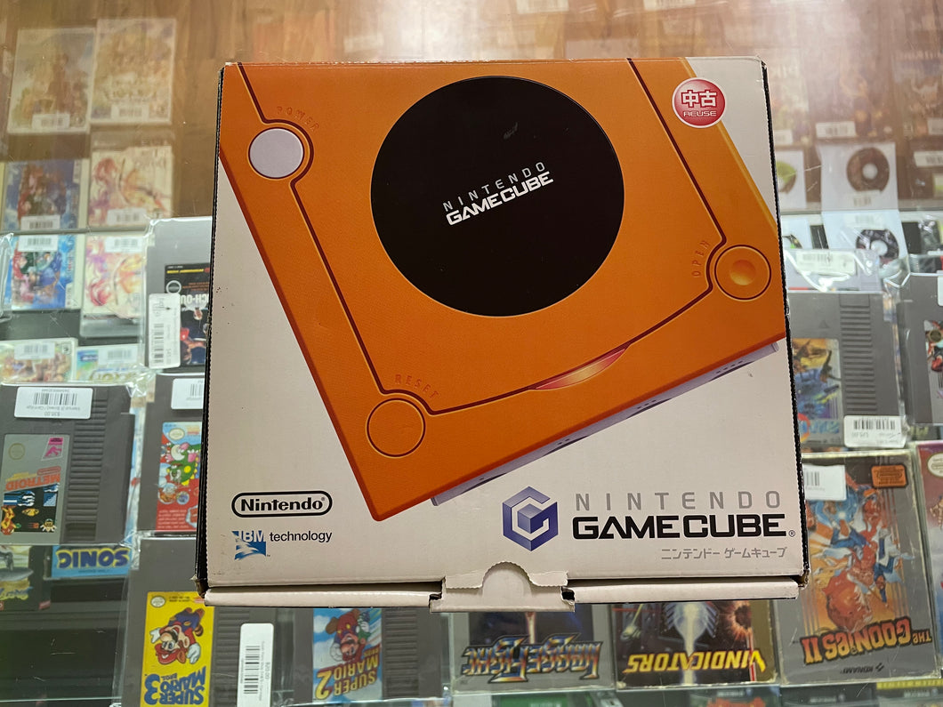 Spice Orange Gamecube System JP Gamecube Complete and Modded