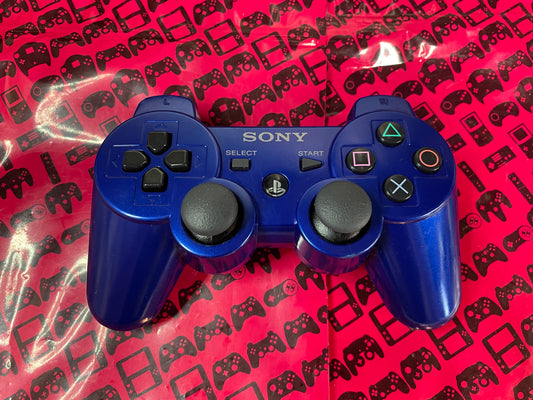 Metallic Blue Sony PS3 Sixaxis DualShock 3 Wireless Controller