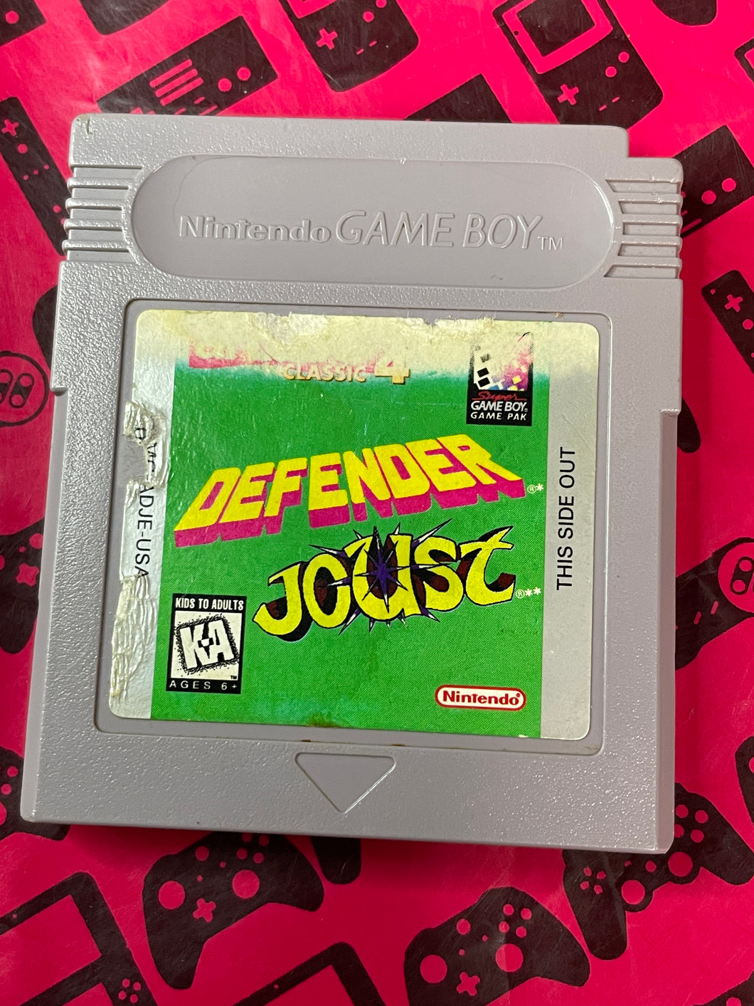 Arcade Classic 4: Defender And Joust GameBoy Loose