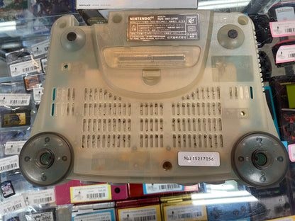 Ice Blue & Clear White Nintendo 64 System JP Nintendo 64