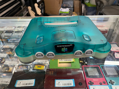 Ice Blue & Clear White Nintendo 64 System JP Nintendo 64
