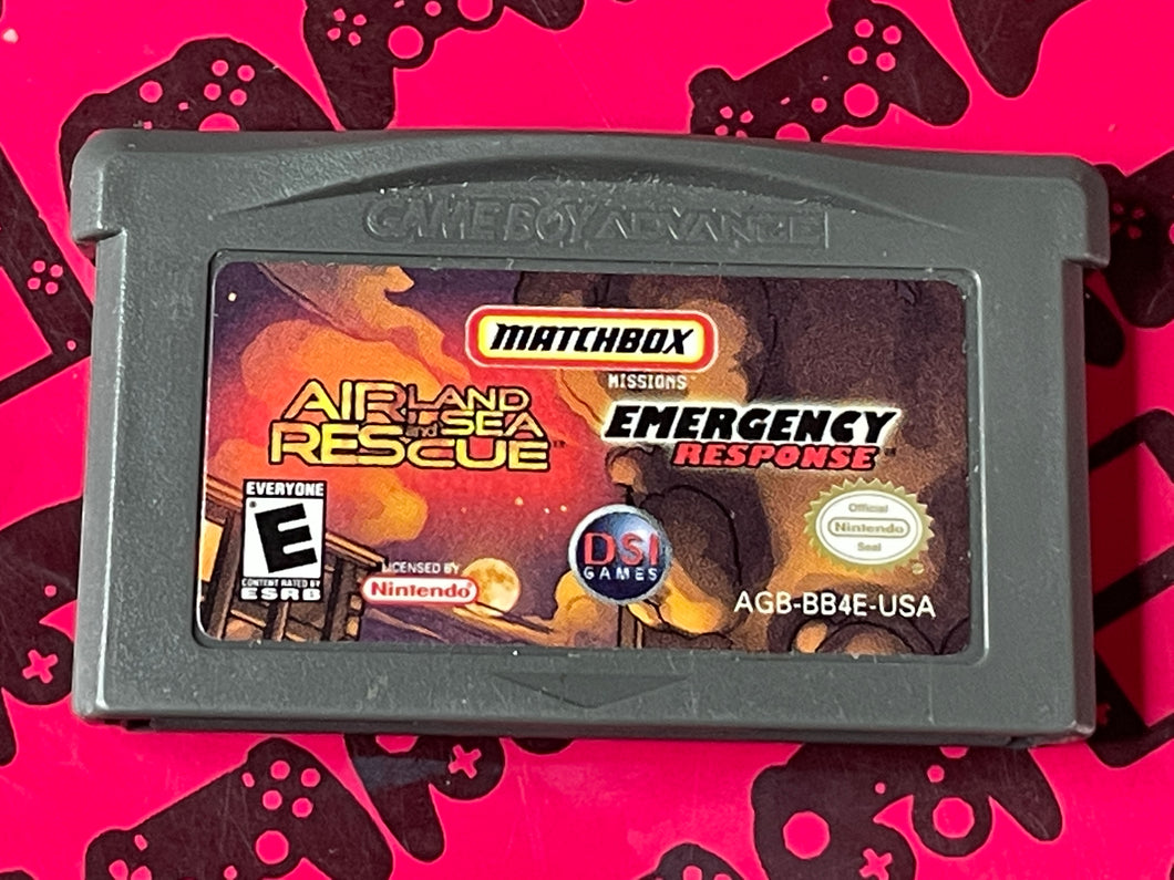 Matchbox Missions Air Land Sea Rescue & Emergency Response GameBoy Advance