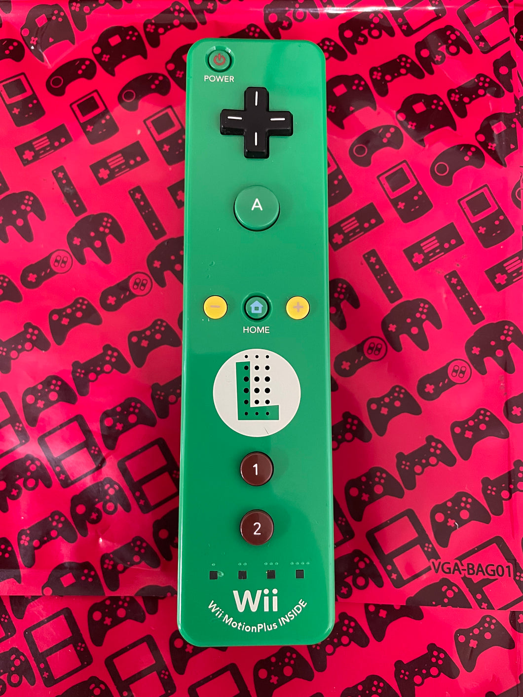 Green Luigi Wii Motion Plus Remote Wii