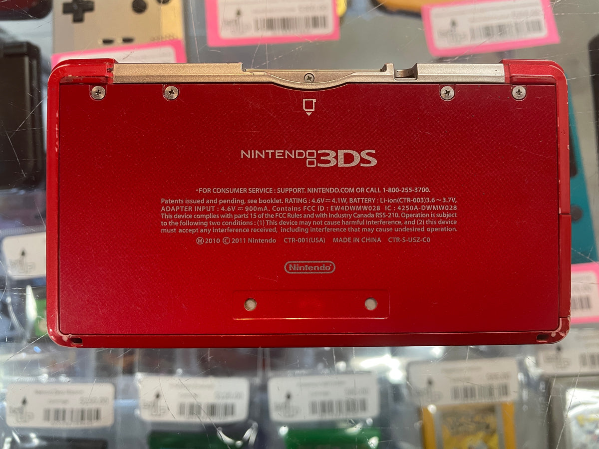 Flame Red Nintendo 3DS (CTR-001) Nintendo 3DS