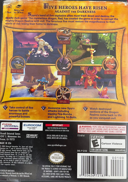Spyro A Hero's Tail Gamecube
