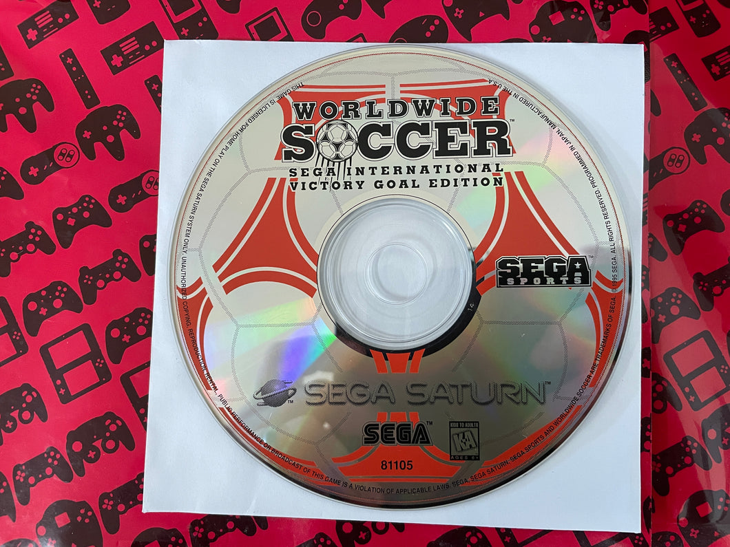 Worldwide Soccer Sega Saturn Disk Only