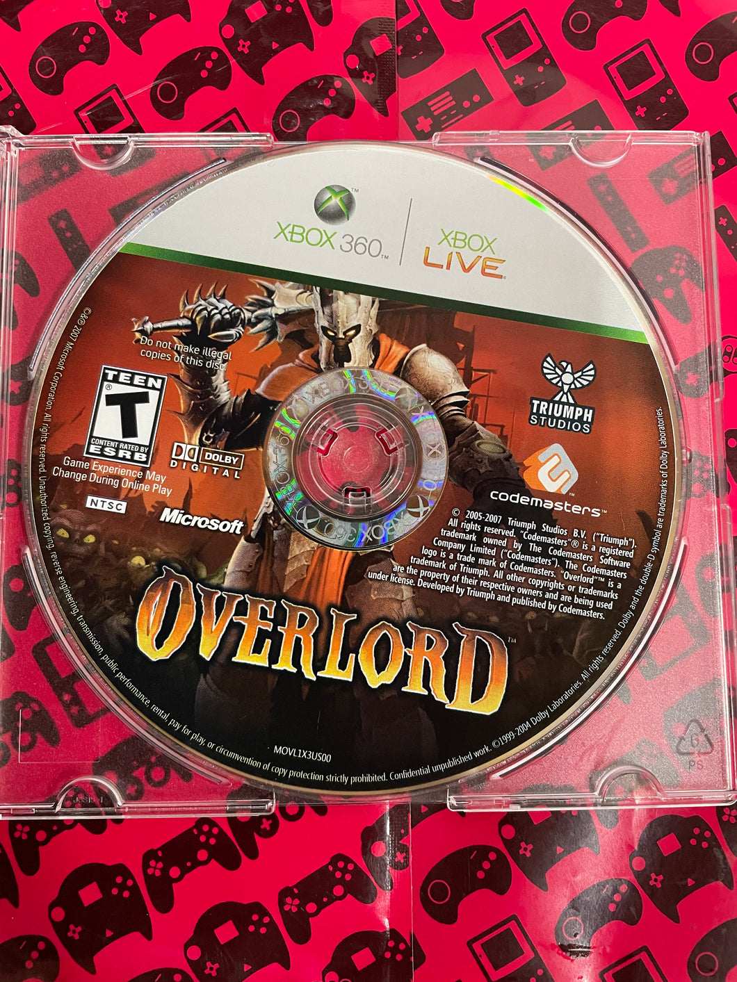 Overlord Xbox 360 Disk Only