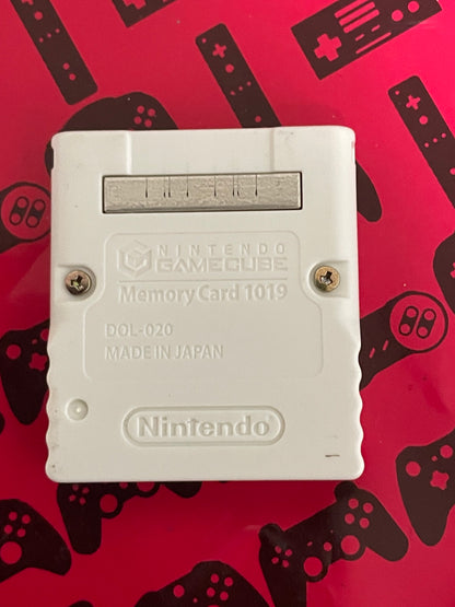 White 64MB 1019 Block Memory Card (DOL-020) Gamecube