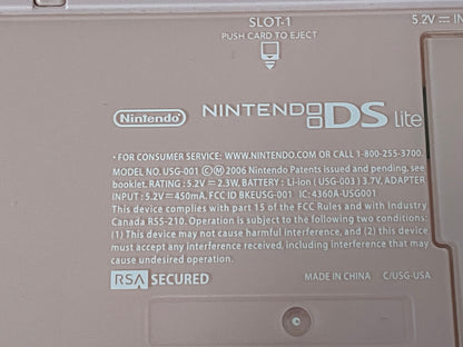 Coral Pink Nintendo DS Lite Nintendo DS