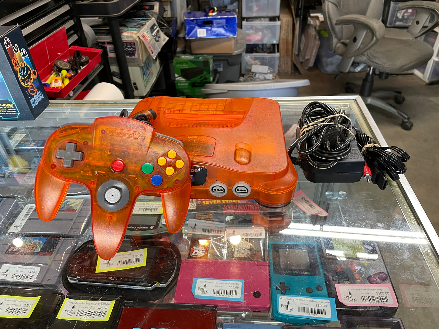 Funtastic Fire Orange N64 System Nintendo 64