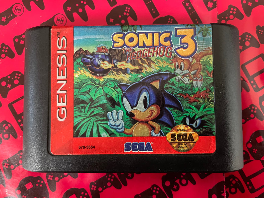 Sonic The Hedgehog 3 Sega Genesis