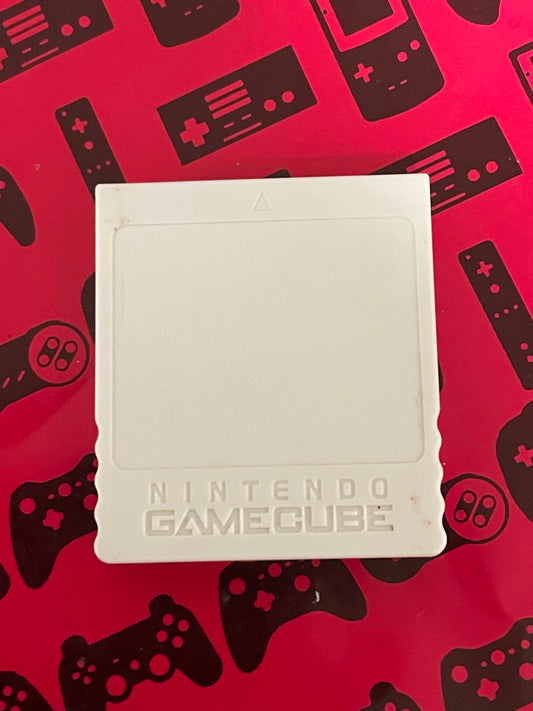 White 64MB 1019 Block Memory Card (DOL-020) Gamecube