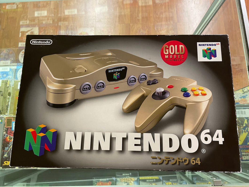 Nintendo 64 Gold Console JP Nintendo 64 Complete