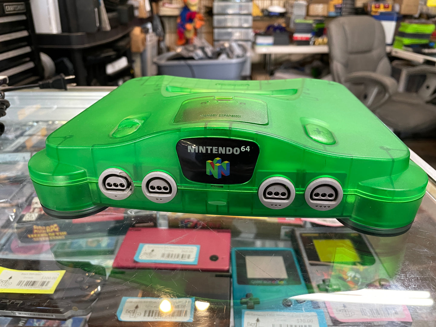 Jungle Green Funtastic N64 Console Nintendo 64