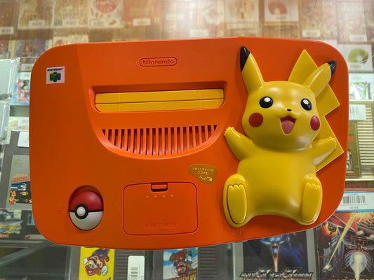 Pikachu Orange Console JP Modded Nintendo Nintendo 64