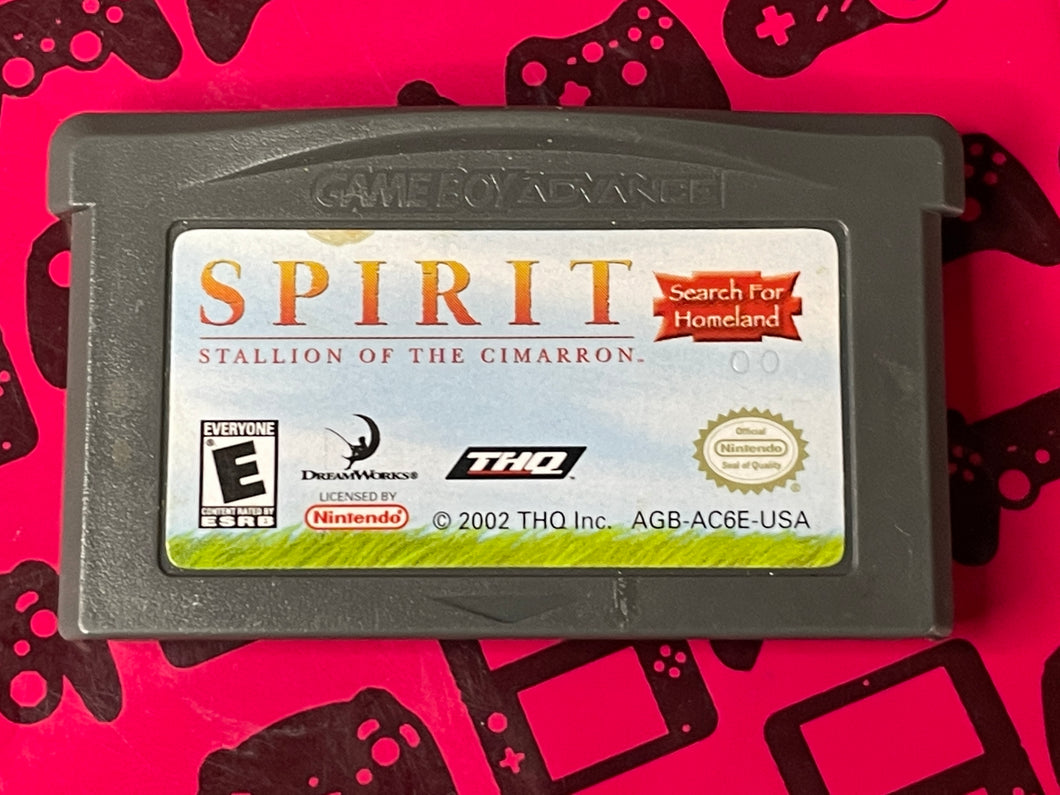 Spirit Stallion Of The Cimarron Search For Homeland GameBoy Advance