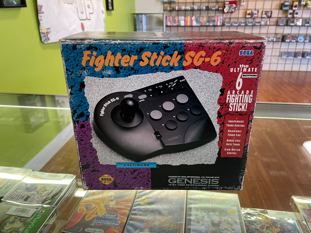 Asciiware Fighter Stick SG-6 Sega Genesis